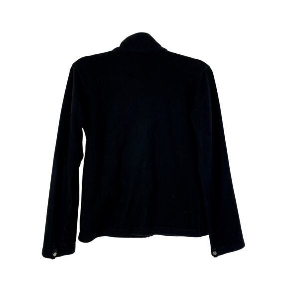 The North Face Childrens Girls Black Fleece Zip Up Long Sleeve Jacket Size L - Picture 4 of 7